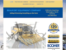 Tablet Screenshot of beaufortequipment.com